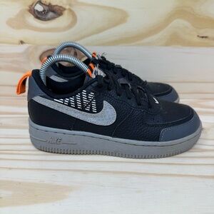 Nike Force 1 LV8 2 Little Kids' Shoes Black-Wolf Grey-Dark Grey CK0829-001 Sz 1Y